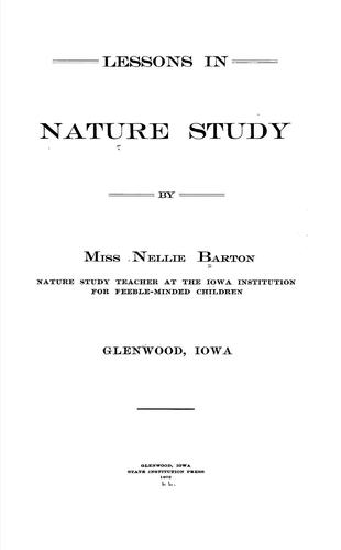 Lessons in nature study