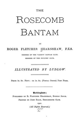 The Rosecomb Bantam