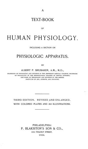 A text-book of human physiology