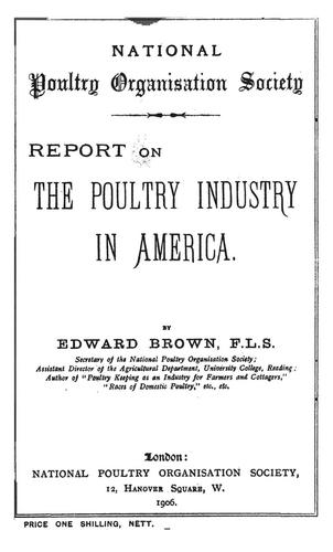 Report on the poultry industry in America