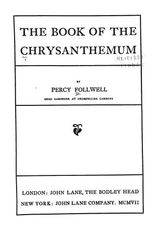 The book of the chrysanthemum