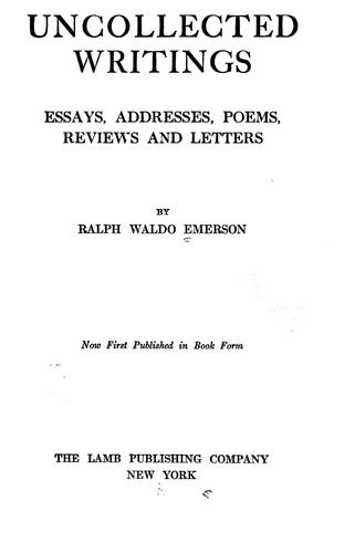 Uncollected writings