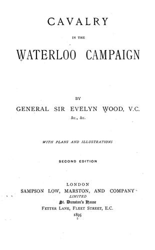 Cavalry in the Waterloo campaign