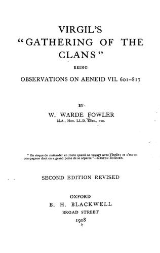 Virgil's "Gathering of the clans,"