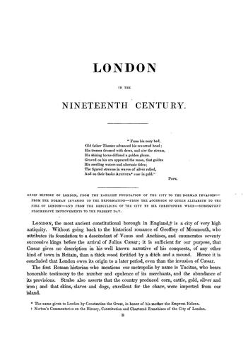 London in the nineteenth century