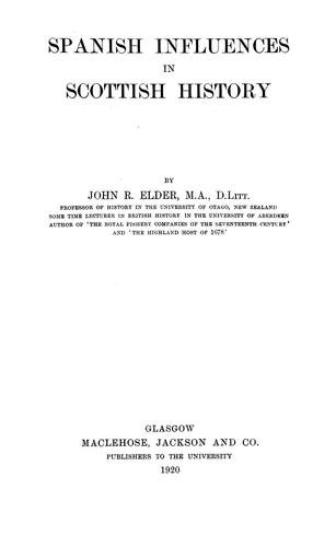 Spanish influences in Scottish history