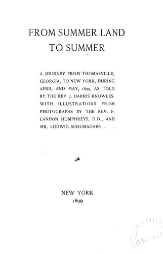 From summer land to summer