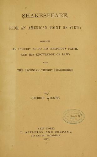 Shakespeare, from an American point of view