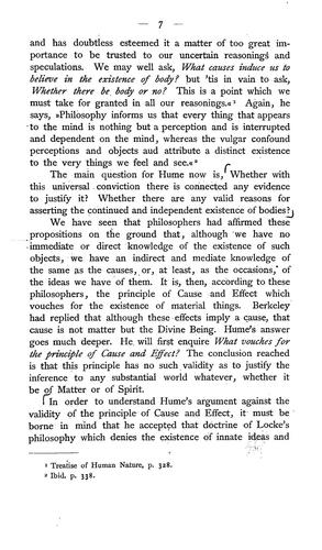 Immediate perception as held by Reid and Hamilton considered as a refutation of the skepticism of Hume