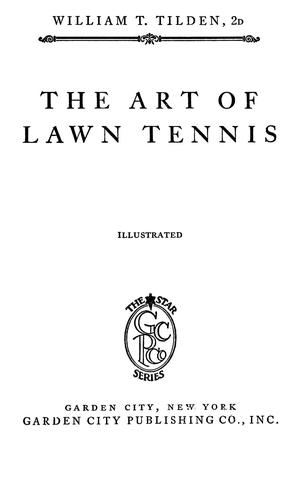 The art of lawn tennis