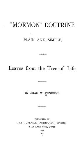 "Mormon" doctrine, plain and simple