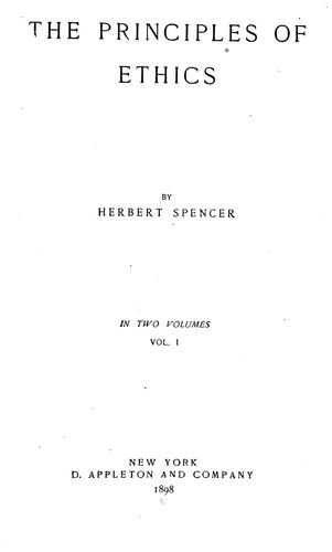 The principles of ethics.