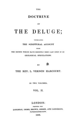 The doctrine of the deluge