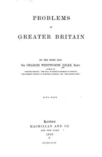 Problems of Greater Britain