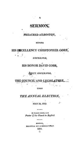A sermon, preached at Boston