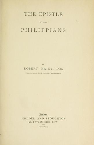 The Epistle to the Philippians