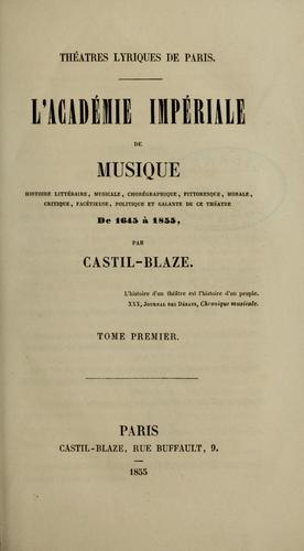 L' Académie impériale de musique