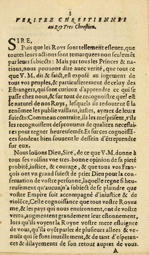 Veritez Chrestiennes