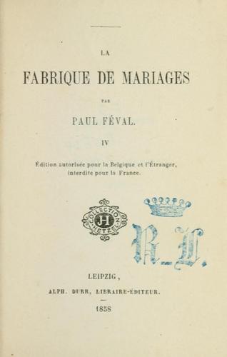 La fabrique de mariages