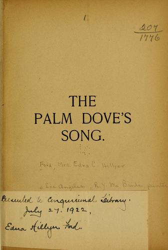 The palm dove's song.
