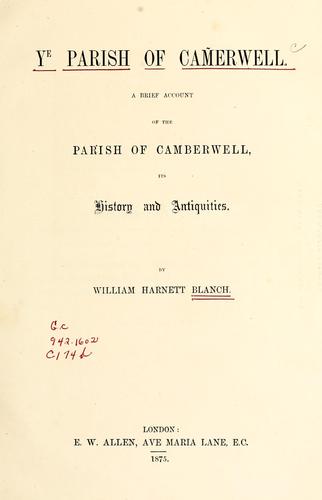 Ye parish of Camerwell