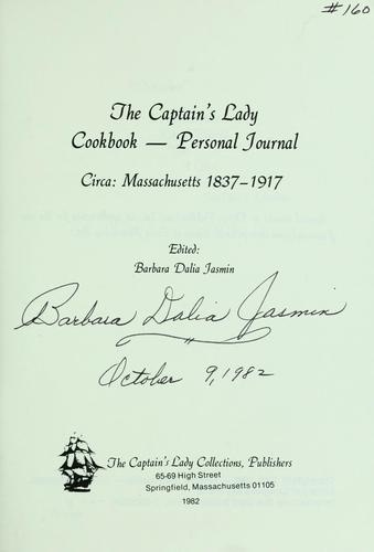 The Captain's Lady cookbook--personal journal