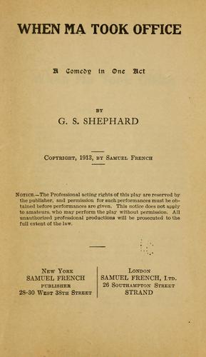 When ma took office ...