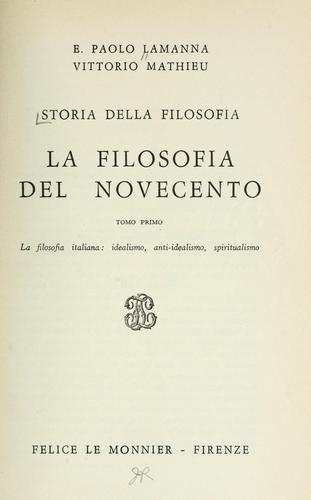 Storia della filosofia