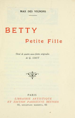 Betty petite fille