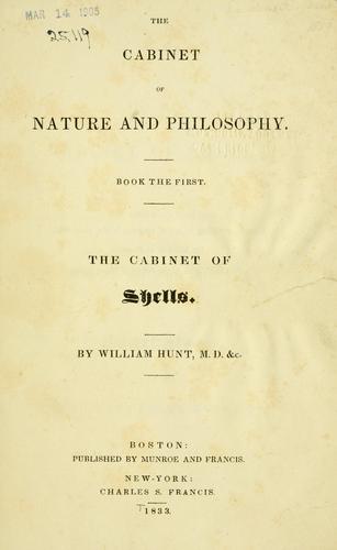 The cabinet of nature and philosophy