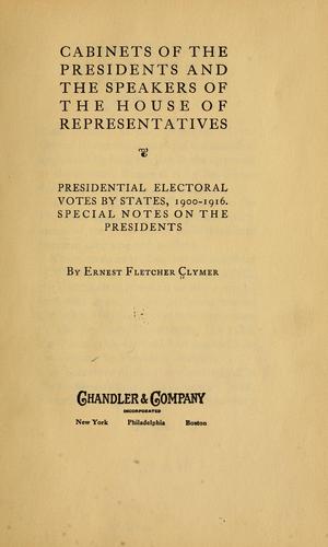 Cabinets of the presidents and the speakers of the House of representatives