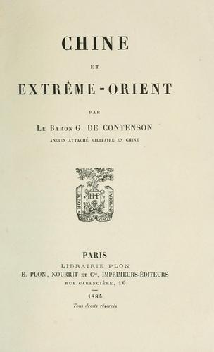 Chine et Extrême-Orient