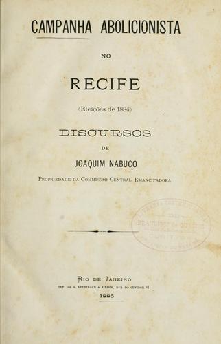 Campanha abolicionista no Recife