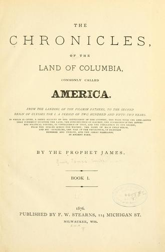 The chronicles, of the land of Columbia