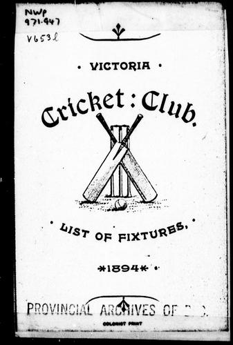 List of fixtures, 1894