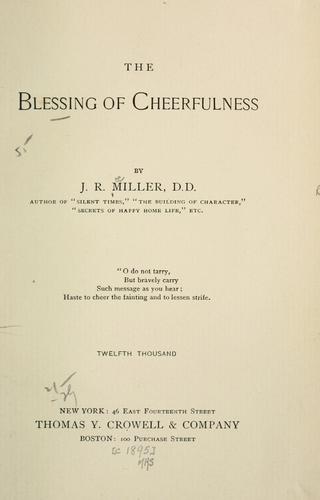 The blessing of cheerfulness