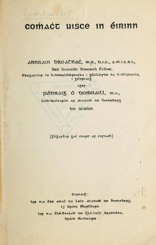 Discover the magic of water in Annraoi Breathnach's 'Comhacht uisce in Éirinn', a captivating tale of heritage and nature in Ireland.