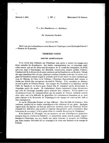 Les Scandinaves en Amérique