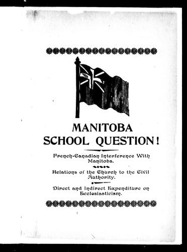 Manitoba school question