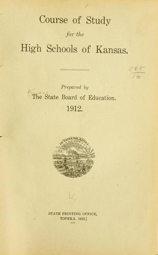 Course of study for the high schools of Kansas