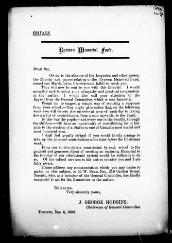 Ryerson Memorial Fund