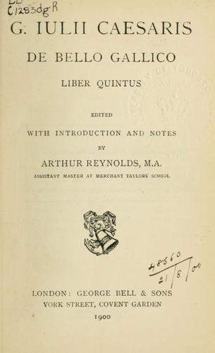 De bello Gallico, liber V