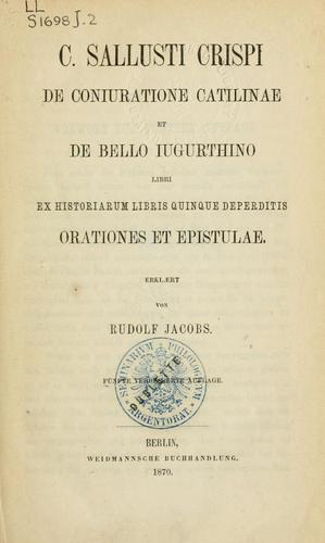 De coniuratione Catilinae