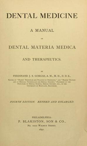 Dental medicine