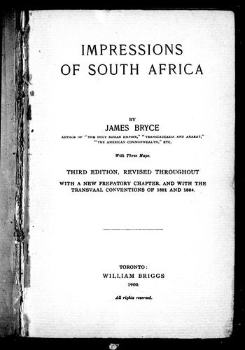 Impressions of South Africa