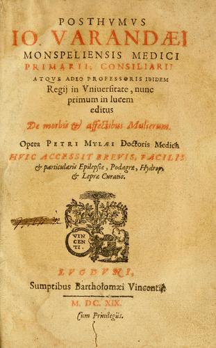 De morbis & affectis mulierum.