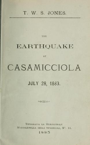 Earthquake at Casamicciola, July 28, 1883
