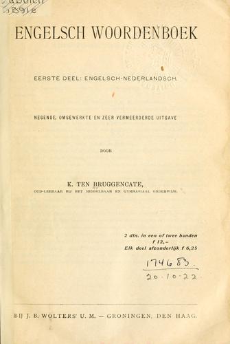 Engelsch woordenboek.