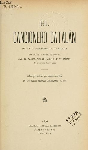 El cancionero catalan