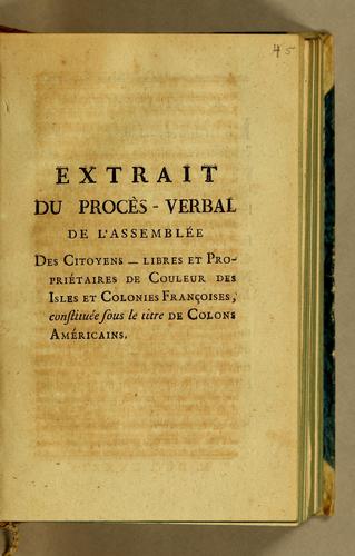 Extrait de procès-verbal de l'Assemblée